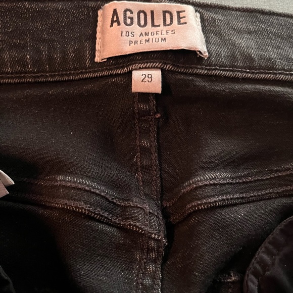 AGOLDE Sophie High Rise Skinny Ankle Distressed Premium Denim Jeans Size.29 - Picture 4 of 14